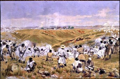 马达加斯加Tsaratsora战役，1895年7月1日 作者 路易斯·蒂纳尔（Louis Tinayre）